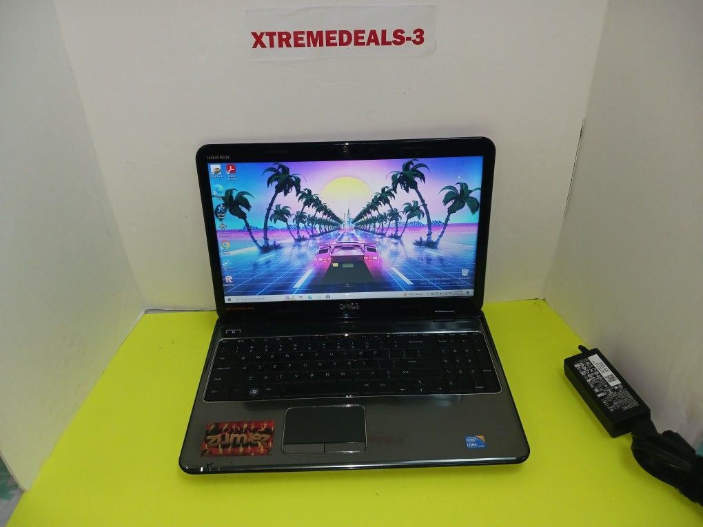 Retro- Gaming Laptop DELL INSPIRON OPEN OFFICE SUITE APPLICATIONS 5KPLAYER +72 Free Games 