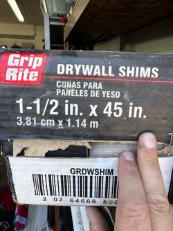 Grip rite drywall shims