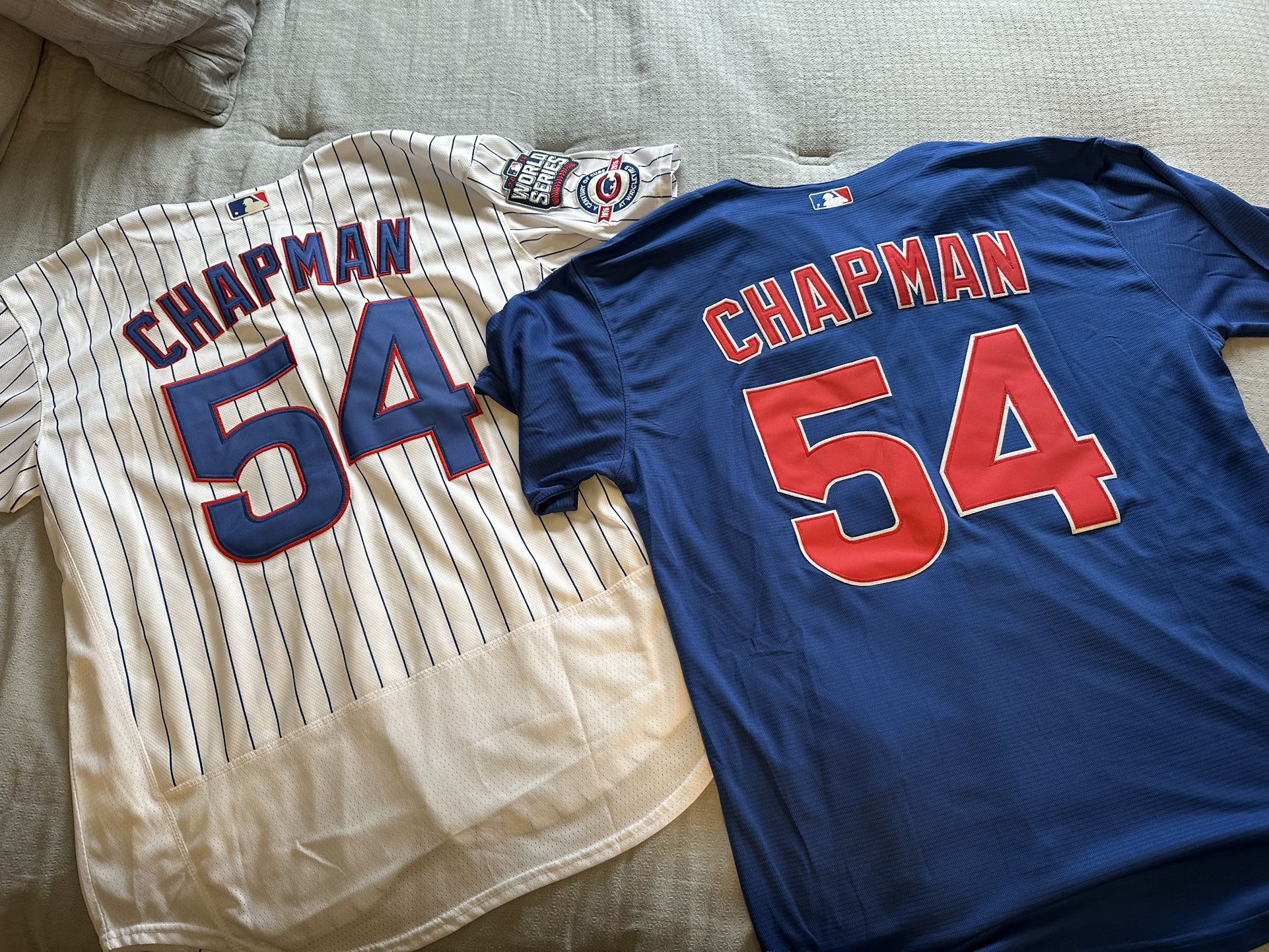 Chicago Cubs Majestic Jerseys-Chapman