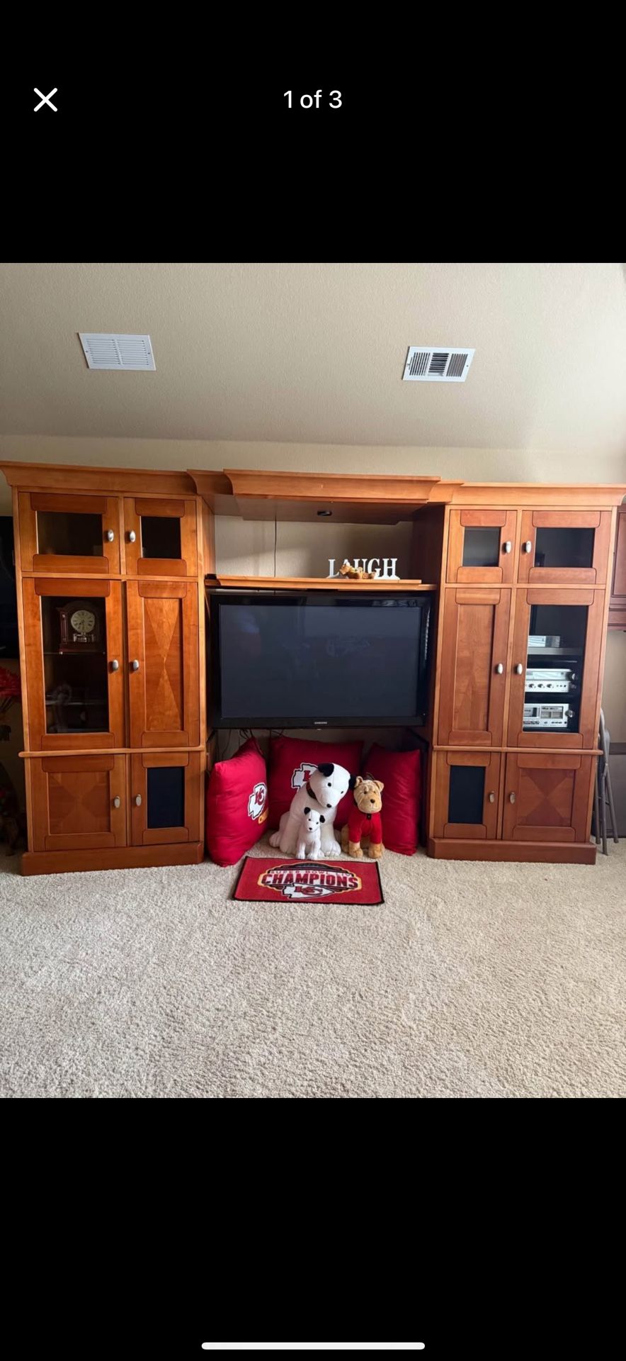 FREE Wood entertainment center