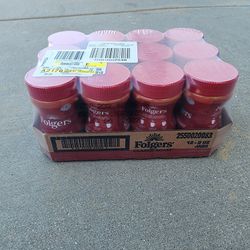 Folgers Classic Roast Instant 100% Pure Coffee Crystals 3 Ounce Jars 12 Pack (Cafe 12 botes)