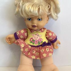 DSI Peggie's Little Piggies Doll Sings 2001 Pride & Joy Squeeze Toes WORKS
