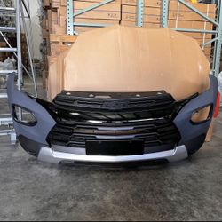 Complete Front Bumper Assembly With Grilles For 2020 2021 2022 Chevy Chevrolet Trailblazer 