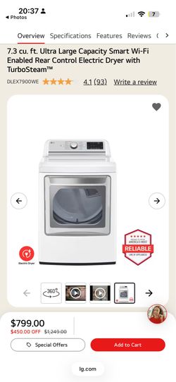 LG MATCHING SET WASHER AND DRYER 2025