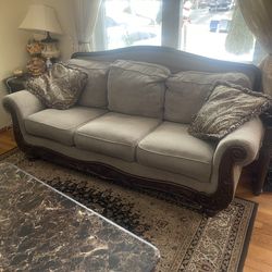 3-Piece Green Sofa Set - Good Condition $650