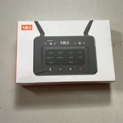 1Mii B03 Bluetooth 5.3 Transmitter Receiver for TV Home Stereo BT Headphones, aptX Low Latency & HD Bluetooth Audio Adapter, Splitter for Wired & Wire