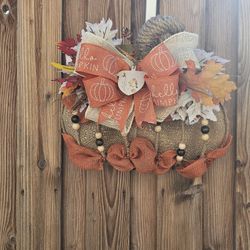 Fall Pumpkin Wreath