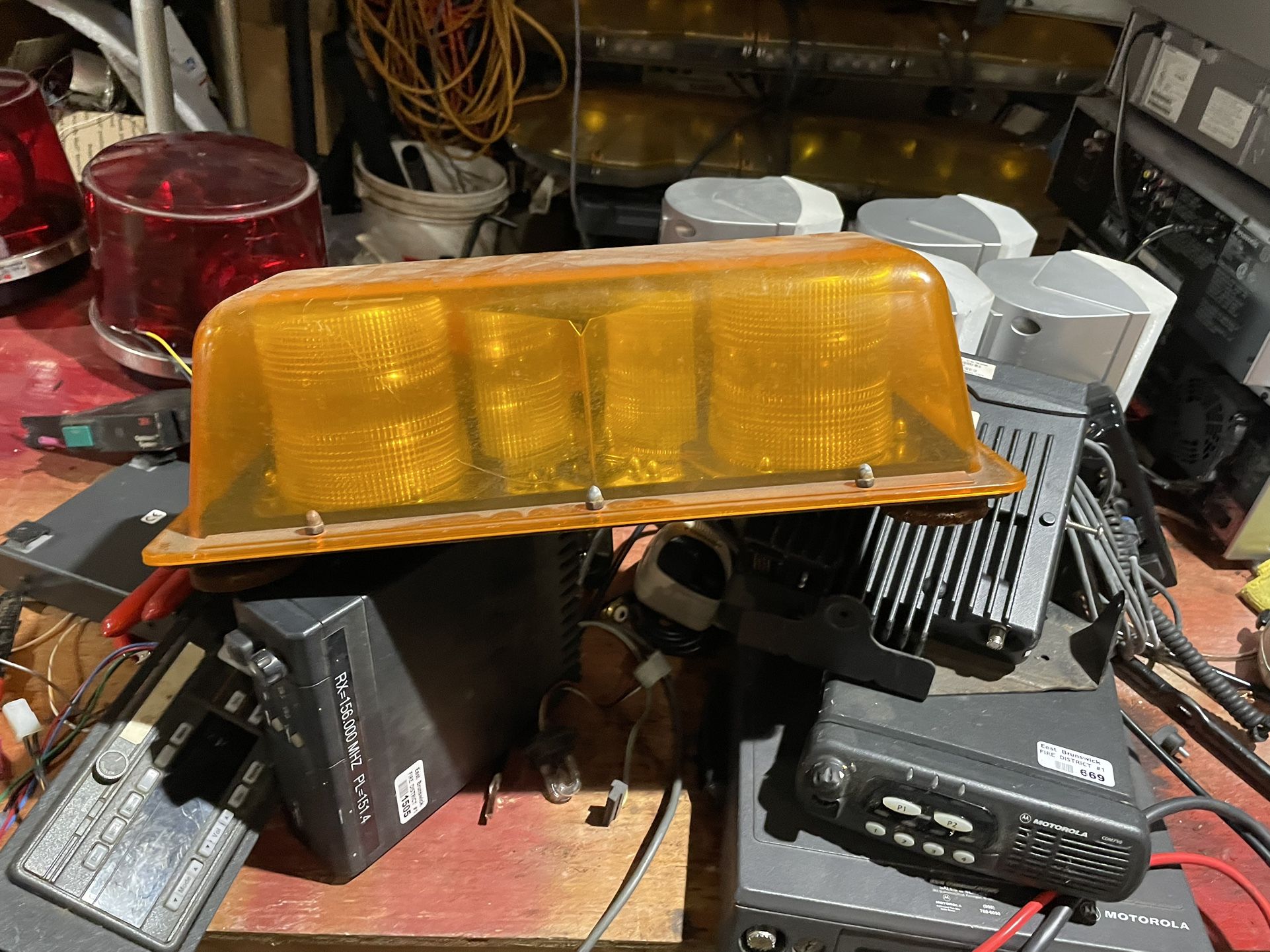 Small Whelen Amber Roof Light Bar