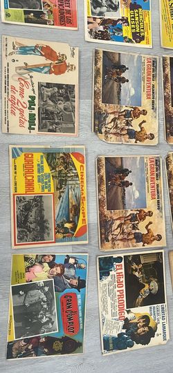 Vintage Spanish Movie Lobby Card Collection 50-60s