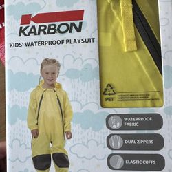 NIB Karbon Kids Waterproof Playsuit 3T