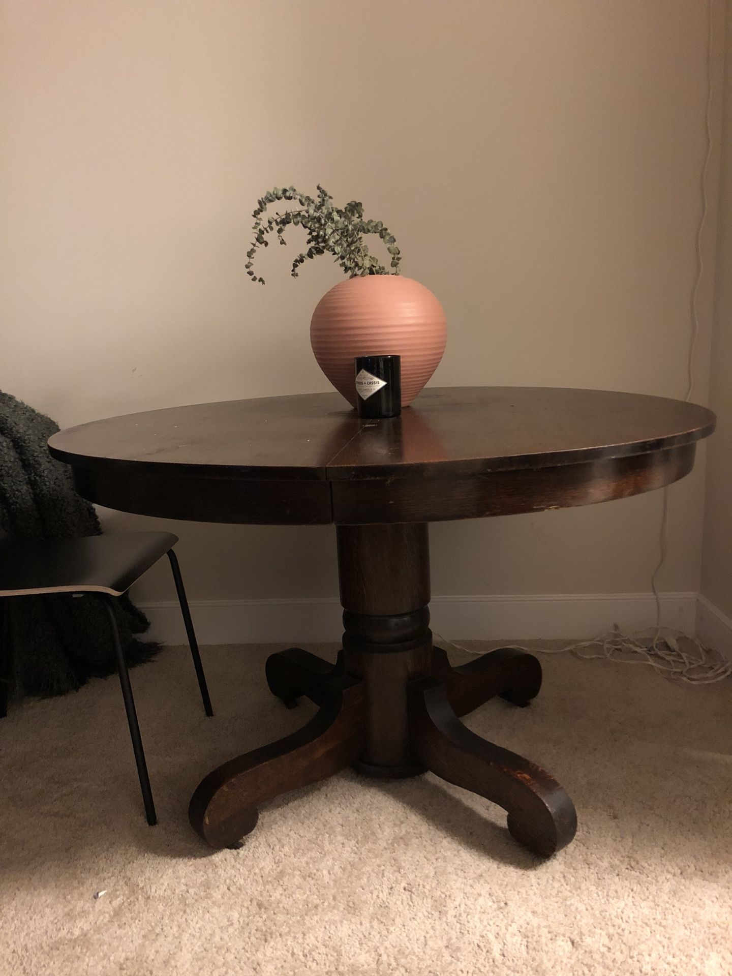 Wooden dining table