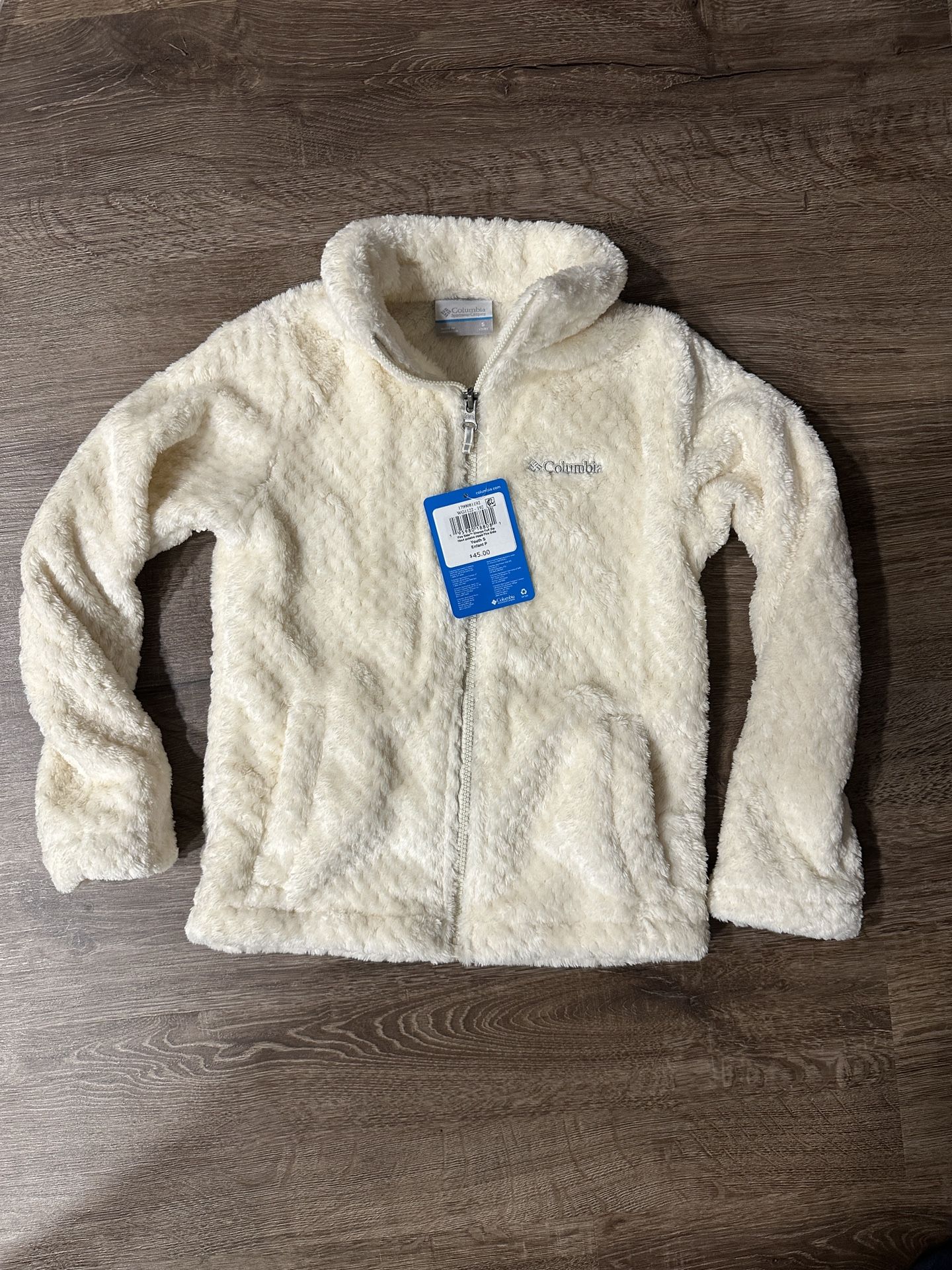 New Girls’ Columbia Fire Side Sherpa Jacket Size Small (7/8)
