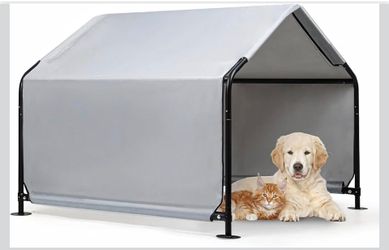 XIAPINMOON Dog Shade Shelter Pet Outdoor Tent Large Dog House Sun Rain Animal Shelter Livestock for Outside Dog Shade Canopy