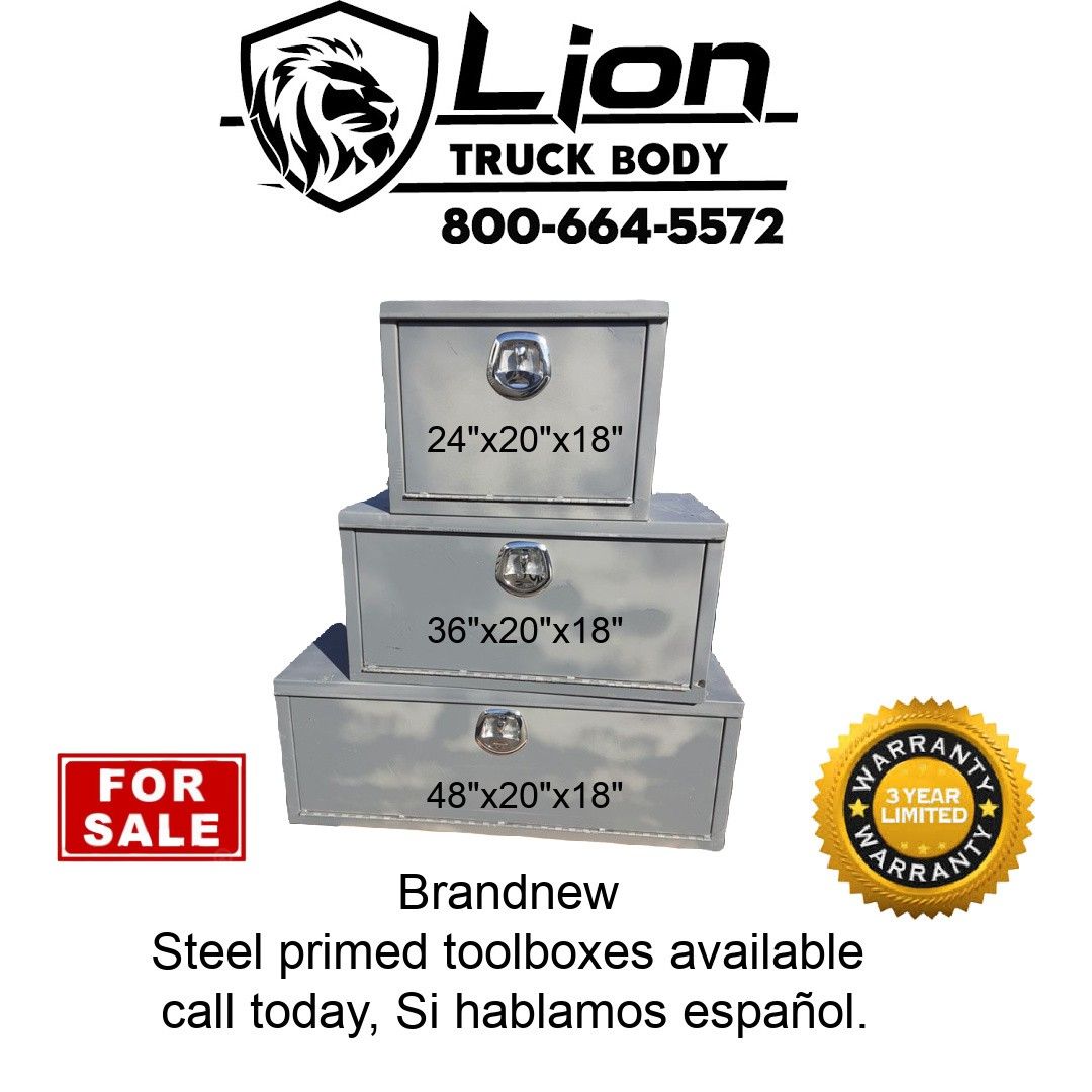 Brandnew primed steel toolboxes