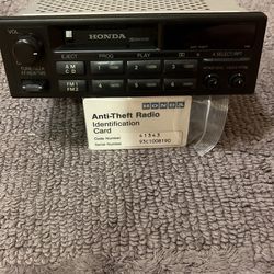 1996 Honda accord Factory Radio Made by Alpine