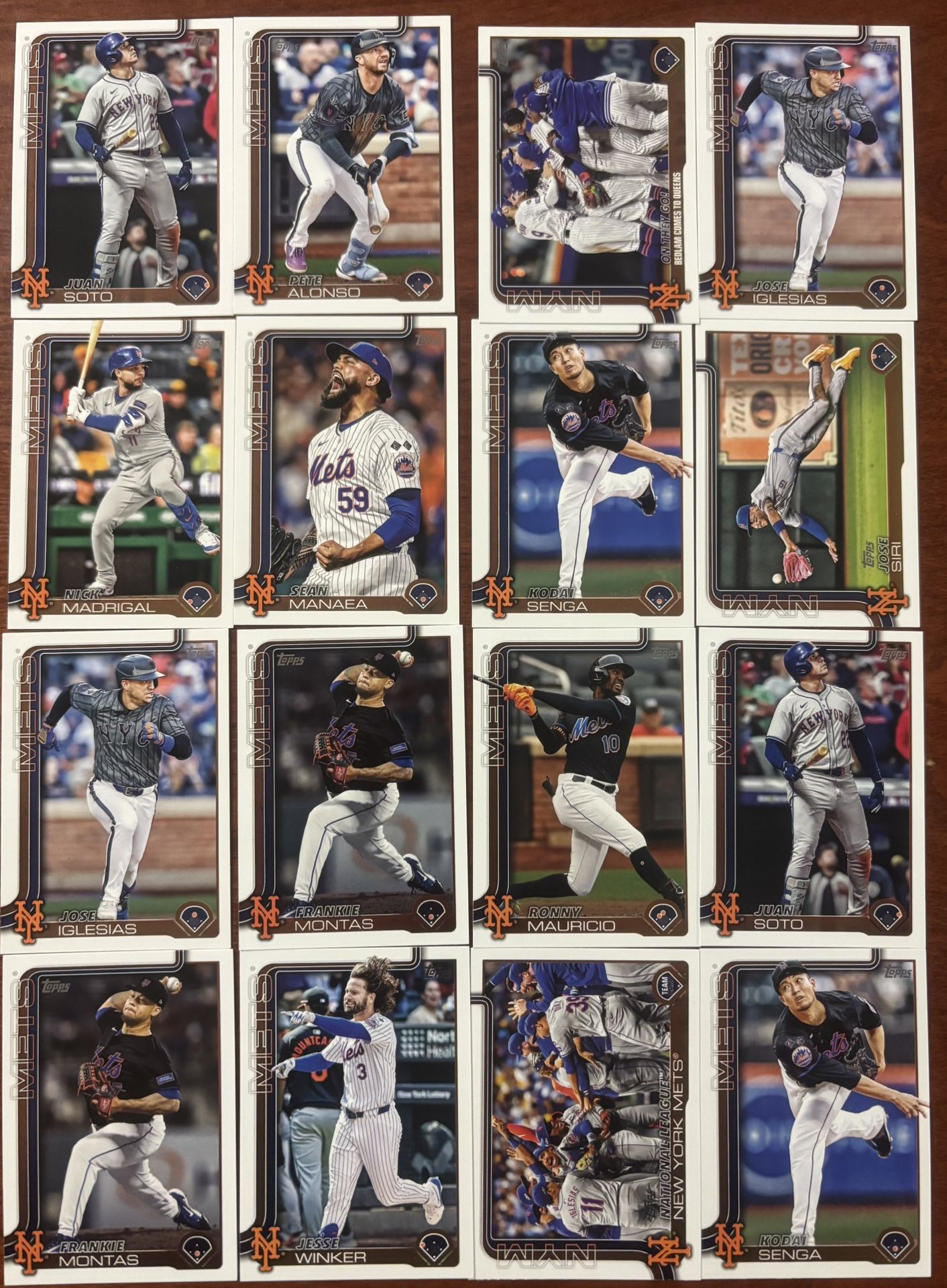 MLB Series 2 2025 New York Mets Base Cards