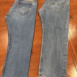 Men’s Levi’s, 44W 32L & Avalanche shirts, 3X