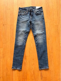 American Eagle blue skinny jeans Size 29" #denim #jeans