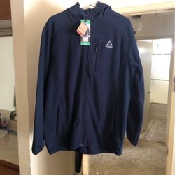 Reebok Hoodie Outerwear Mens Size XL Navy Blue