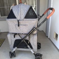 Dog Cat Stroller -top and bottom carriers.  Removable. New- 2 pets small medium size