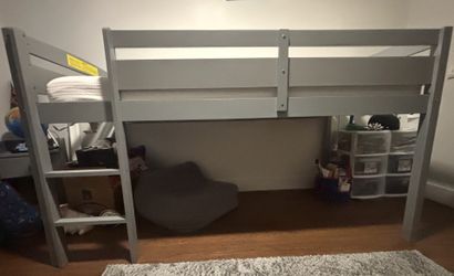 Twin Loft Bed & Memory Foam Mattress