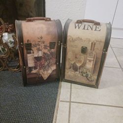 2 Wine Boxes - Fits 4 Bottles Of Wine
