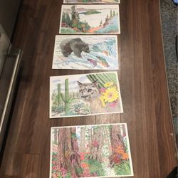 5 Lithographs Available  18/12 Inch’s 