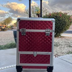🎀 Rolling Multi-Storage Case – Professional Makeup / Esthetician / Craft Organizer 🎀 $45