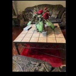 Cocktail Table & End Tables with removable tiles
