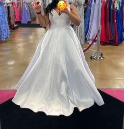 white elegant dress