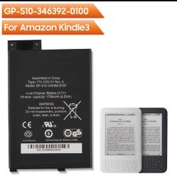 Replacement Battery For Amazon Kindle GP/S10/346392/0100 K3 S11/GTSF/01A
