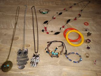 Jewelry necklaces bracelets rings