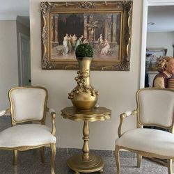 Very beautiful, two chairs and table only