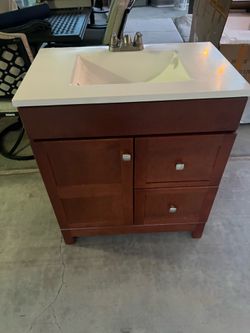 Vanity with sink