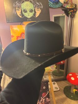 Justin Black Hat 100% wool