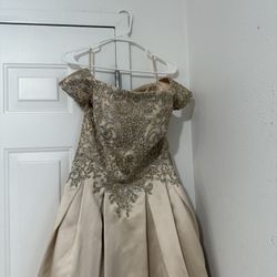Beautiful Gold Satin $250