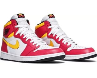Nike Air Jordan 1 Retro High OG 'Light Fusion Red' 555088-603 Men's Size 9.5 NEW
