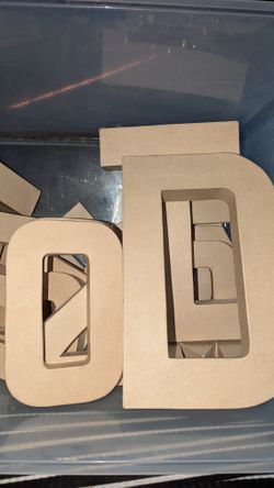 Cardboard Letters Used For A Strawberry boxes