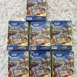 Dino Dig Dinosaur Excavation Kit Dr Steve Hunters Geoworld STEM Lot Of 7