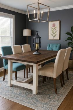 Custom Designed Farmhouse Dining Tables.