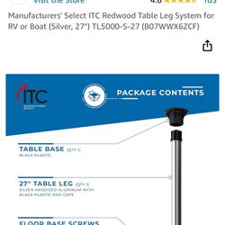 Table Leg System For Camper Van RV Boat