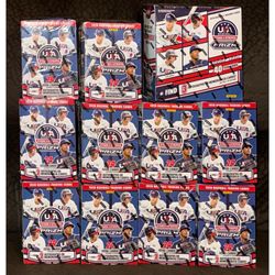 2026 Panini USA Stars & Stripes Baseball Blaster Box & Mega Box Lot ~ 10 Blaster Boxes - 1 Mega Box  ~ Auto Memorbilia NEW