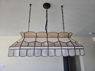 Billiards/ Pool Table Stained Glass Lamp