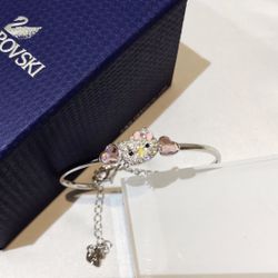 Swarovski Hello Kitty Bangle Bracelet 