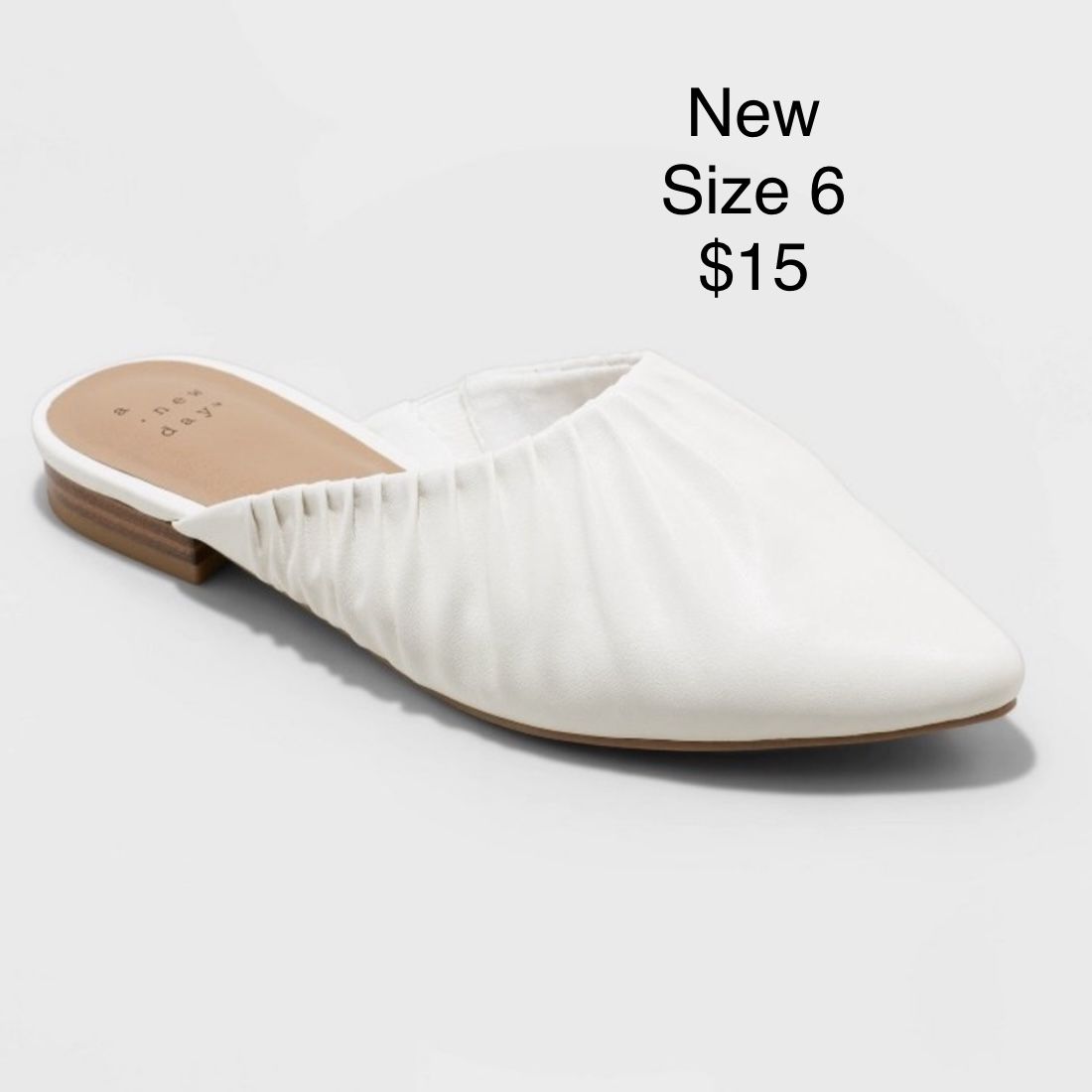 A New Day Women's Elle Flats and Slip Ons Off White Size 6
