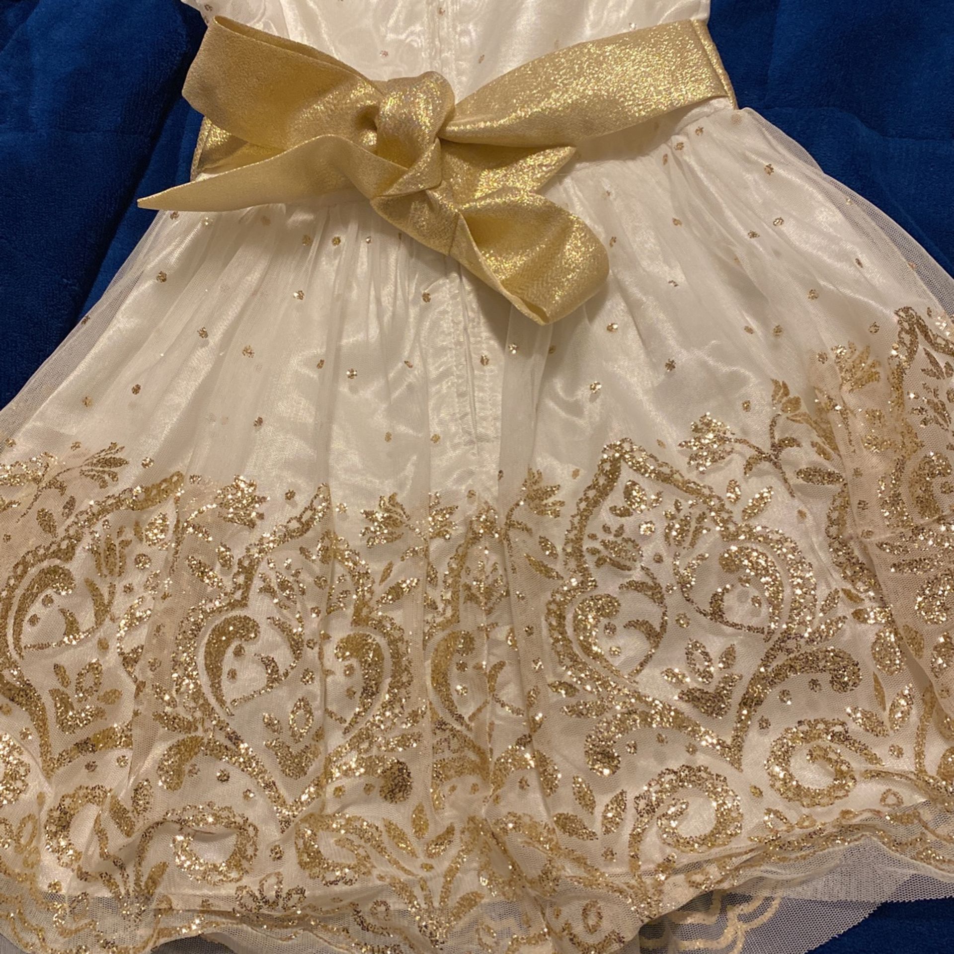 3T Toddler White & Gold Dress for Sale in Oakland Park, FL OfferUp