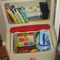 Kids Bookcase Toy Box