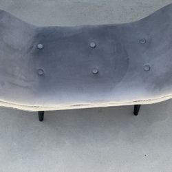 Grey bench