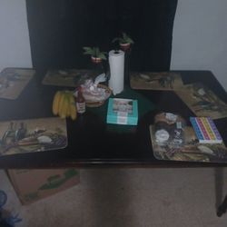 DARK CHERRY RED TABLE ONLY