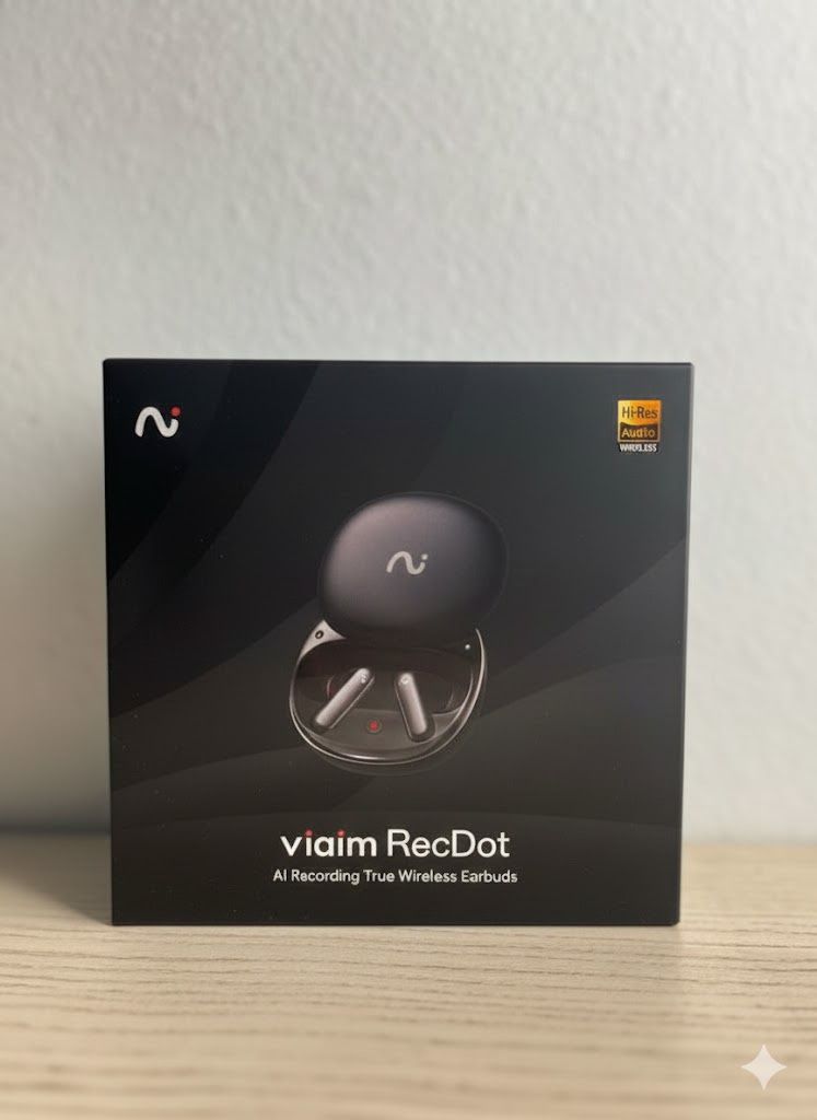 Viaim RecDot Wireless AI Conference Earbuds with Live Transcription | Black
